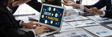 Çevrimiçi iş ve e-ticaret pazarlama stratejisi için içerik pazarlaması