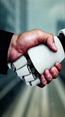 Internet connection controlled by AI robot huminoid and machine learning process to analyze data connectivity and cyber security . 3D rendering .