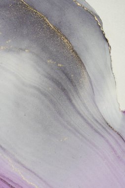 Mermer mürekkep soyut sanatının orijinal resmi. Örnek bir orjinal tablodan yüksek çözünürlüklü fotoğraf. Karargah kağıt dokusuna pürüzsüz mermer desen oluşturmak için soyut resim yapıldı.