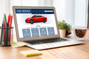 Car service website for online booking repair automobile garage technology snugly
