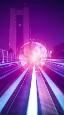 Siber küresel iletişim ve kodlama kavramında dijital veri akışı çevik dijital dönüşümü, yıkıcı yeniliği göstermek için hızlı hızlı aktarım vizyonu oluşturur .