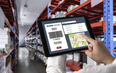 Ürün nakliyesi ve teslimatı için e-ticaret ve mod çevrimiçi iş izleme sistemi