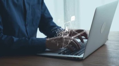 Yapay zeka mühendisliği, büyük veri ve yapay zeka makinesi kavramında yapay zeka beyin işlemcisiyle iş desteği için üretken yapay zeka kullanmayı öğrenen insan etkileşimi. Kullanıcı Kimliği