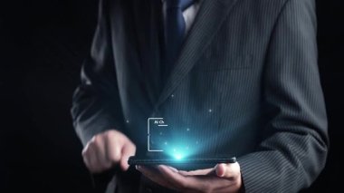 Yapay zeka sanal asistanı Chatbot ile yapay zeka konsepti ile insan etkileşimi, yapay zeka mühendisliği, LLM yapay zeka derin öğrenimi iş desteği için üretken yapay zeka kullanımı. Kullanıcı Kimliği