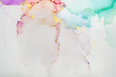 Mermer mürekkep soyut sanatının orijinal resmi. Örnek bir orjinal tablodan yüksek çözünürlüklü fotoğraf. Karargah kağıt dokusuna pürüzsüz mermer desen oluşturmak için soyut resim yapıldı.