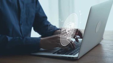 Yapay zeka mühendisliği, büyük veri ve yapay zeka makinesi kavramında yapay zeka beyin işlemcisiyle iş desteği için üretken yapay zeka kullanmayı öğrenen insan etkileşimi. Kullanıcı Kimliği