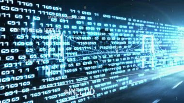 Yazılım geliştirme, uygulama programlama kodu ve gizli bilgisayar kodlaması. Yeni bilgi çağındaki küresel eğilimleri değiştiren akıllı dijital dönüşüm ve teknoloji bozulması kavramı .