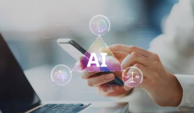 Bu resim, güvenli bir gelecek için teknoloji yönetiminde etik, uyum ve sorumluluğun vurgulandığı AI ve dijital hukukun kesişimini vurguluyor. XDMCP