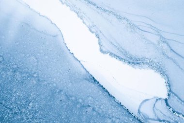 Mermer mürekkep soyut sanatının orijinal resmi. Örnek bir orjinal tablodan yüksek çözünürlüklü fotoğraf. Karargah kağıt dokusuna pürüzsüz mermer desen oluşturmak için soyut resim yapıldı.