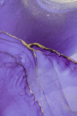 Mermer mürekkep soyut sanatının orijinal resmi. Örnek bir orjinal tablodan yüksek çözünürlüklü fotoğraf. Karargah kağıt dokusuna pürüzsüz mermer desen oluşturmak için soyut resim yapıldı.