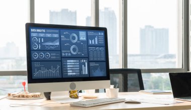 İş veri paneli, pazarlama stratejisi planlaması için iş zekası analizi sunar. Müşteri taleplerini analiz etmek ve iş dünyasının geleceğini önceden görmek için büyük veriler sunulur.