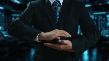 İş adamı B2B peyzajında geziniyor, iş-iş bağlantılarını geliştirmek için kullanım teknolojisi kullanıyor. B2B etkileşimini yeniden şekillendiren keşifler, iş-iş stratejilerinde yenilikleri yönlendiren araçlar. Kullanıcı Kimliği