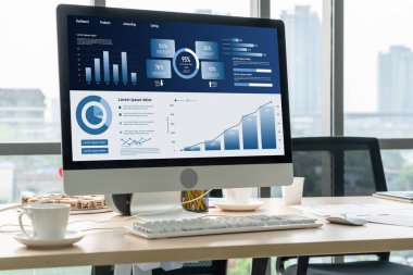 İş veri paneli, pazarlama stratejisi planlaması için iş zekası analizi sunar. Müşteri taleplerini analiz etmek ve iş dünyasının geleceğini önceden görmek için büyük veriler sunulur.