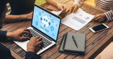 Müşteri sorularına otomatik olarak cevap veren mod çevrimiçi iş için Chatbot yazılım uygulaması