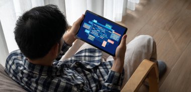 Yeni uygulama geliştirme için HTML, Python, Java ve C gibi çeşitli programlama dillerinin kodlama ekranı ile yazılım geliştirme veya programlama çalışmaları