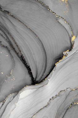 Mermer mürekkep soyut sanatının orijinal resmi. Örnek bir orjinal tablodan yüksek çözünürlüklü fotoğraf. Karargah kağıt dokusuna pürüzsüz mermer desen oluşturmak için soyut resim yapıldı.