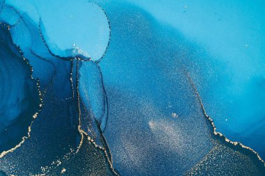 Mermer mürekkep soyut sanatının orijinal resmi. Örnek bir orjinal tablodan yüksek çözünürlüklü fotoğraf. Karargah kağıt dokusuna pürüzsüz mermer desen oluşturmak için soyut resim yapıldı.