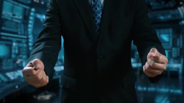 Yapay zeka mühendisliği, büyük veri ve yapay zeka makinesi kavramında yapay zeka beyin işlemcisiyle iş desteği için üretken yapay zeka kullanmayı öğrenen insan etkileşimi. Kullanıcı Kimliği