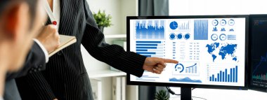 İş veri paneli pazarlama stratejisi planlaması için canlı iş zekası analizi sağlar