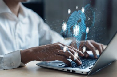 İş adamı ağ kurar, değerli bağlantılar kurar. EIDE profesyonel ağ ve fırsatları genişletmek için etkili insan ağ stratejileri