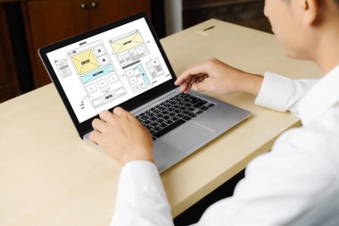 Web sitesi tasarım yazılımı çevrimiçi perakende ticaret ve e-ticaret için model şablonu sağlar