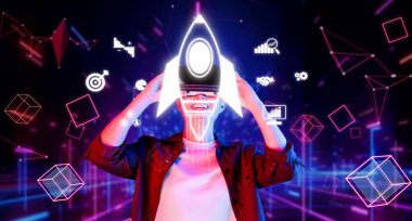 Sanal gerçeklikle iş büyümesinin gelecekteki temsiline dalın. Bu resim, dinamik bir piyasada yatırım ve başarı arayışındaki girişimlerin yolculuğunu gösteriyor. XDMCP