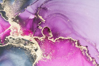 Mermer mürekkep soyut sanatının orijinal resmi. Örnek bir orjinal tablodan yüksek çözünürlüklü fotoğraf. Karargah kağıt dokusuna pürüzsüz mermer desen oluşturmak için soyut resim yapıldı.