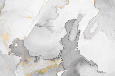 Mermer mürekkep soyut sanatının orijinal resmi. Örnek bir orjinal tablodan yüksek çözünürlüklü fotoğraf. Karargah kağıt dokusuna pürüzsüz mermer desen oluşturmak için soyut resim yapıldı.