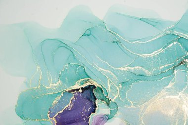 Mermer mürekkep soyut sanatının orijinal resmi. Örnek bir orjinal tablodan yüksek çözünürlüklü fotoğraf. Karargah kağıt dokusuna pürüzsüz mermer desen oluşturmak için soyut resim yapıldı.