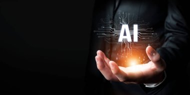 Yapay zeka mühendisliği, büyük veri ve yapay zeka makinesi kavramında yapay zeka beyin işlemcisiyle iş desteği için üretken yapay zeka kullanmayı öğrenen insan etkileşimi. Faas