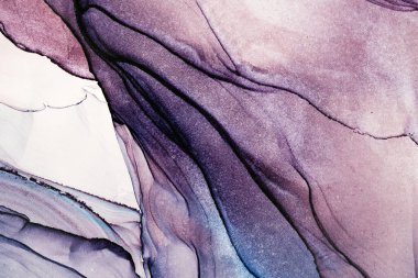 Mermer mürekkep soyut sanatının orijinal resmi. Örnek bir orjinal tablodan yüksek çözünürlüklü fotoğraf. Karargah kağıt dokusuna pürüzsüz mermer desen oluşturmak için soyut resim yapıldı.