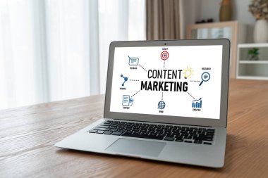 Mod çevrimiçi iş ve e-ticaret pazarlama stratejisi için içerik pazarlaması