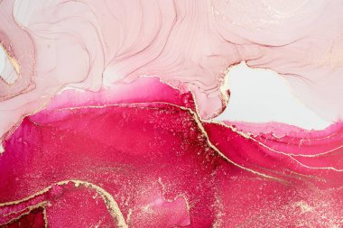 Mermer mürekkep soyut sanatının orijinal resmi. Örnek bir orjinal tablodan yüksek çözünürlüklü fotoğraf. Karargah kağıt dokusuna pürüzsüz mermer desen oluşturmak için soyut resim yapıldı.