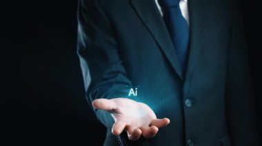 Yapay zeka sanal asistanı Chatbot ile yapay zeka konsepti ile insan etkileşimi, yapay zeka mühendisliği, LLM yapay zeka derin öğrenimi iş desteği için üretken yapay zeka kullanımı. Kullanıcı Kimliği