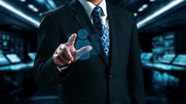 İş adamı ağ kurar, değerli bağlantılar kurar. Profesyonel ağı ve fırsatları genişletmek için etkili insan ağ oluşturma stratejileri UUID