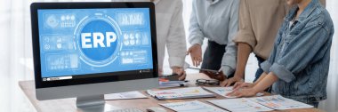 Pazarlama stratejisini planlamak için ERP girişimi kaynak planlama yazılımı