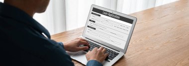 İnternet ağındaki mod dijital bilgi toplama için çevrimiçi kredi başvuru formu