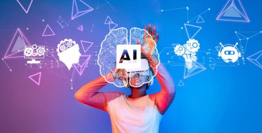 Bu resim, yaratıcı süreçlere kusursuz bir şekilde entegre edilmiş yapay zeka kavramını tasvir ederek, teknolojide üretkenliği ve yeniliği artırma potansiyelini vurguluyor. XDMCP