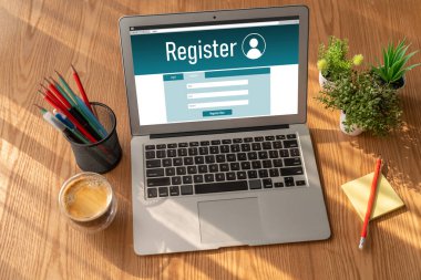 İnternet sitesinde mod form doldurmak için çevrimiçi kayıt formu