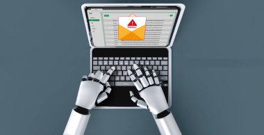 Siber saldırı konsepti. Bilgisayar ekranında kötü amaçlı yazılım uyarısı gösteriliyor ve bilgisayar sisteminde veya çevrimiçi sunucuda tehdit algılaması kolayca kaldırılıyor. 3B illüstrasyon