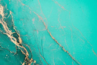 Mermer mürekkep soyut sanatının orijinal resmi. Örnek bir orjinal tablodan yüksek çözünürlüklü fotoğraf. Karargah kağıt dokusuna pürüzsüz mermer desen oluşturmak için soyut resim yapıldı.