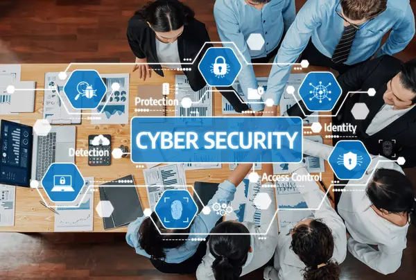 Dinamik bir iş toplantısında siber güvenlik tedbirlerinin artırılması, etkili stratejiler ve teknolojiler yoluyla dijital tehditlere karşı savunma amaçlı takım çalışması ele alındı. Dostluk