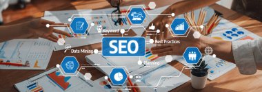 Dijital pazarlama için etkili SEO stratejilerini araştırın. Bu resim çevrimiçi başarı elde etmek için işbirlikçi planlama, anahtar kelime analizi ve en iyi uygulamaları sergiliyor. Dostluk