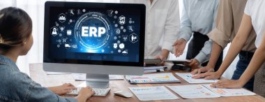 Pazarlama stratejisini planlamak için ERP girişimi kaynak planlama yazılımı