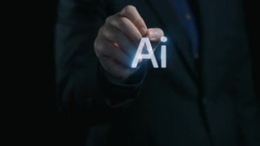Yapay zeka sanal asistanı Chatbot ile yapay zeka konsepti ile insan etkileşimi, yapay zeka mühendisliği, LLM yapay zeka derin öğrenimi iş desteği için üretken yapay zeka kullanımı. Kullanıcı Kimliği