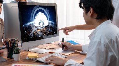 Hızlı uzak çalışma ve kişisel veri depolama için bulut hesaplama yazılımı