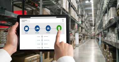 Ürün nakliyesi ve teslimatı için e-ticaret ve mod çevrimiçi iş izleme sistemi