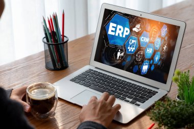 Pazarlama stratejisini planlamak için modern iş için ERP girişimi kaynak planlama yazılımı