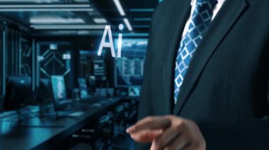 Yapay zeka sanal asistanı Chatbot ile yapay zeka konsepti ile insan etkileşimi, yapay zeka mühendisliği, LLM yapay zeka derin öğrenimi iş desteği için üretken yapay zeka kullanımı. Kullanıcı Kimliği