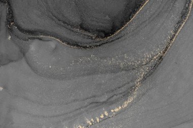 Mermer mürekkep soyut sanatının orijinal resmi. Örnek bir orjinal tablodan yüksek çözünürlüklü fotoğraf. Karargah kağıt dokusuna pürüzsüz mermer desen oluşturmak için soyut resim yapıldı.